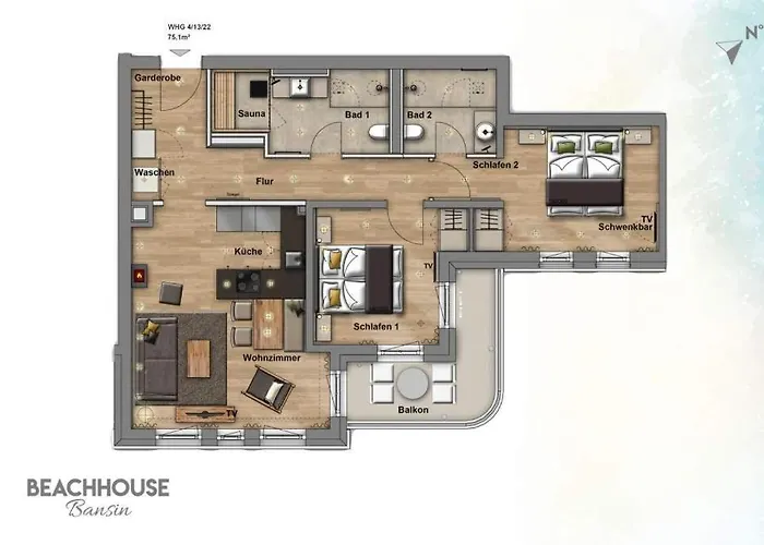 Beachhouse Bansin App 13 Heringsdorf (Usedom)